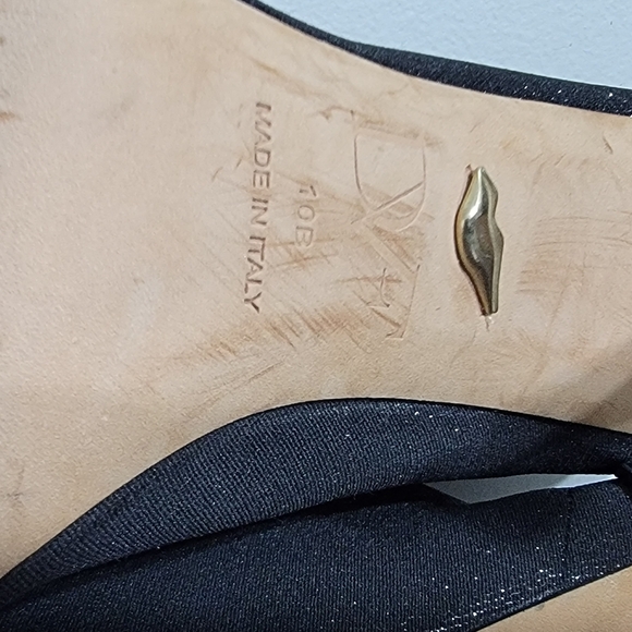 🤩Host Pick❤️Diane Von Furstenburg Canvas Black Bootie Heels Women's Size 10B - Picture 11 of 16